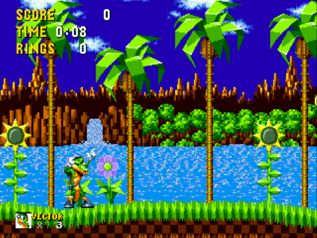 Vector the Crocodile in Sonic the Hedgehog